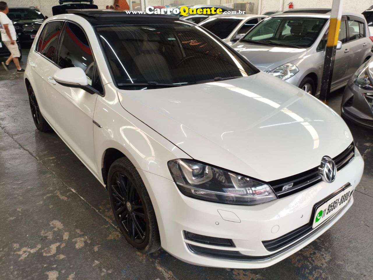 VOLKSWAGEN   GOLF HIGHLINE 1.4 TSI 140CV AUT.   BRANCO 2015 1.4 FLEX - Loja