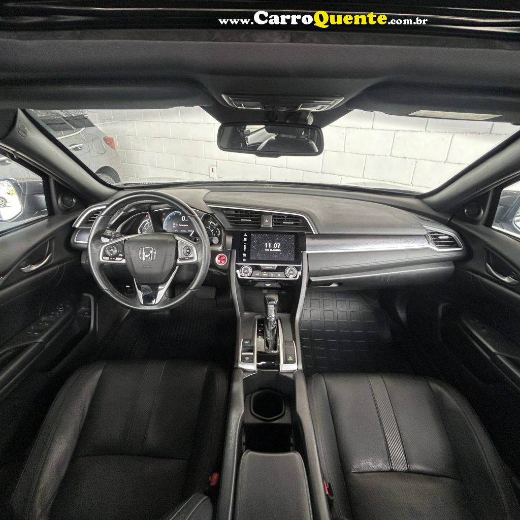 HONDA   CIVIC SEDAN TOURING 1.5 TURBO 16V AUT.4P   CINZA 2017 1.5 GASOLINA - Loja