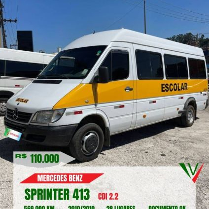 MERCEDES-BENZ SPRINTER 2.2 4025 VAN 413 RODADO DUPLO 16+1 LUGARES 2010
