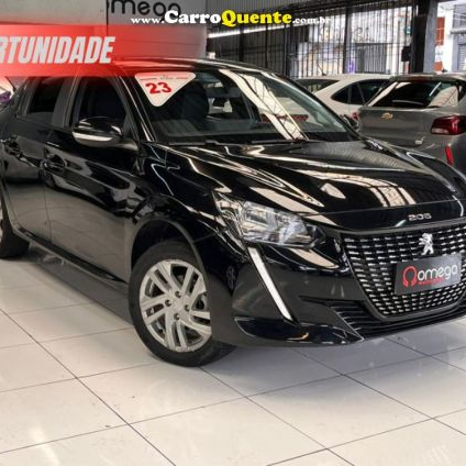 PEUGEOT   208 ACTIVE 1.6 FLEX 16V 5P AUT.   PRETO 2023 1.6 FLEX