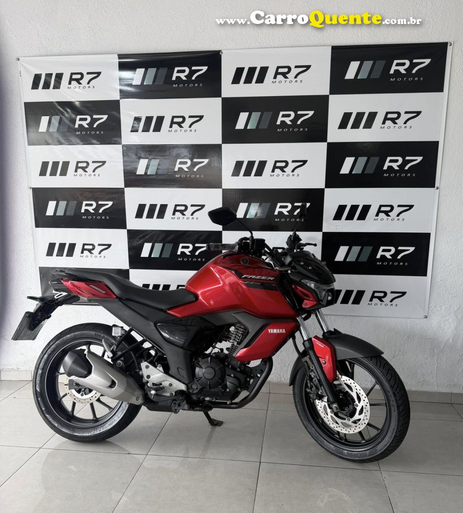 YAMAHA    FZ15 FAZER ABS   VERMELHO 2024 150 FLEX - Loja