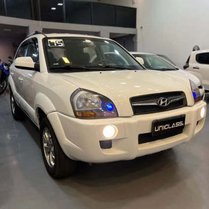 HYUNDAI   TUCSON 2.0 16V FLEX AUT.   BRANCO 2015 2.0 FLEX