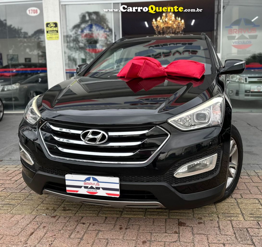 HYUNDAI   SANTA FEGLS 3.3 V6 4X4 TIPTRONIC   PRETO 2014 3.3 GASOLINA - Loja