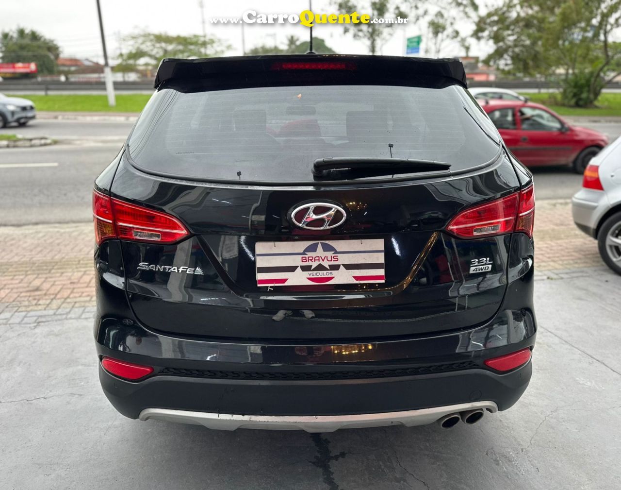 HYUNDAI   SANTA FEGLS 3.3 V6 4X4 TIPTRONIC   PRETO 2014 3.3 GASOLINA - Loja