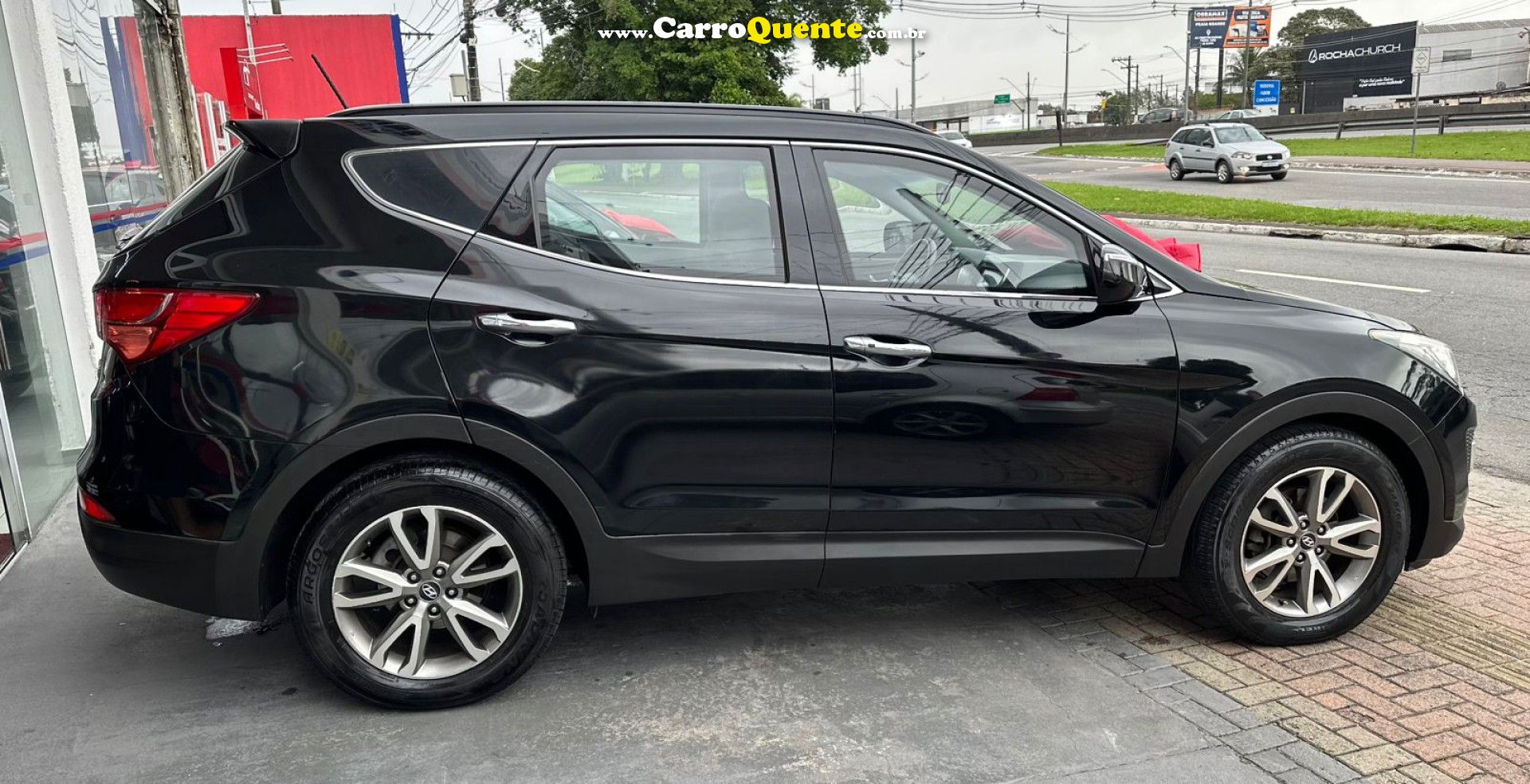 HYUNDAI   SANTA FEGLS 3.3 V6 4X4 TIPTRONIC   PRETO 2014 3.3 GASOLINA - Loja