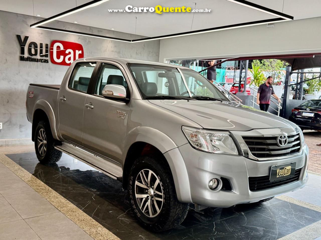 TOYOTA   HILUX CD SRV 4X2 2.7 FLEX 16V AUT.   PRATA 2015 2.7 FLEX - Loja