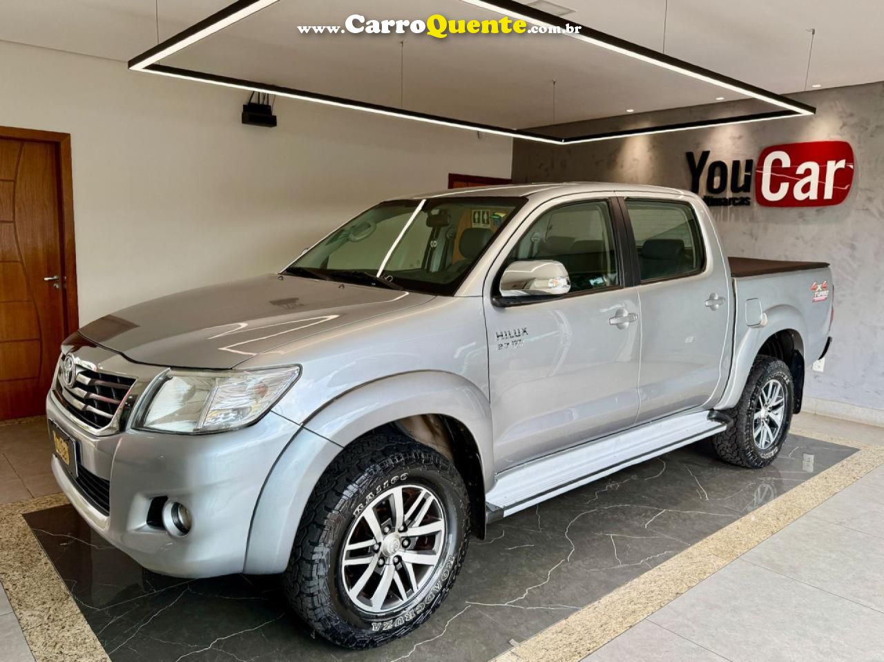 TOYOTA   HILUX CD SRV 4X2 2.7 FLEX 16V AUT.   PRATA 2015 2.7 FLEX - Loja