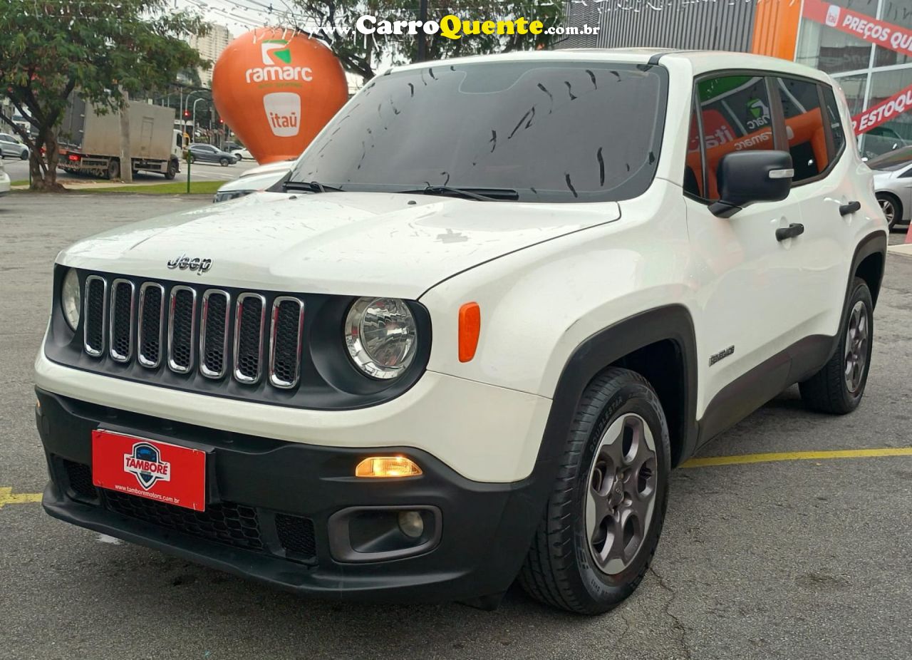 JEEP   RENEGADE SPORT 1.8 4X2 FLEX 16V AUT.   BRANCO 2016 1.8 FLEX - Loja