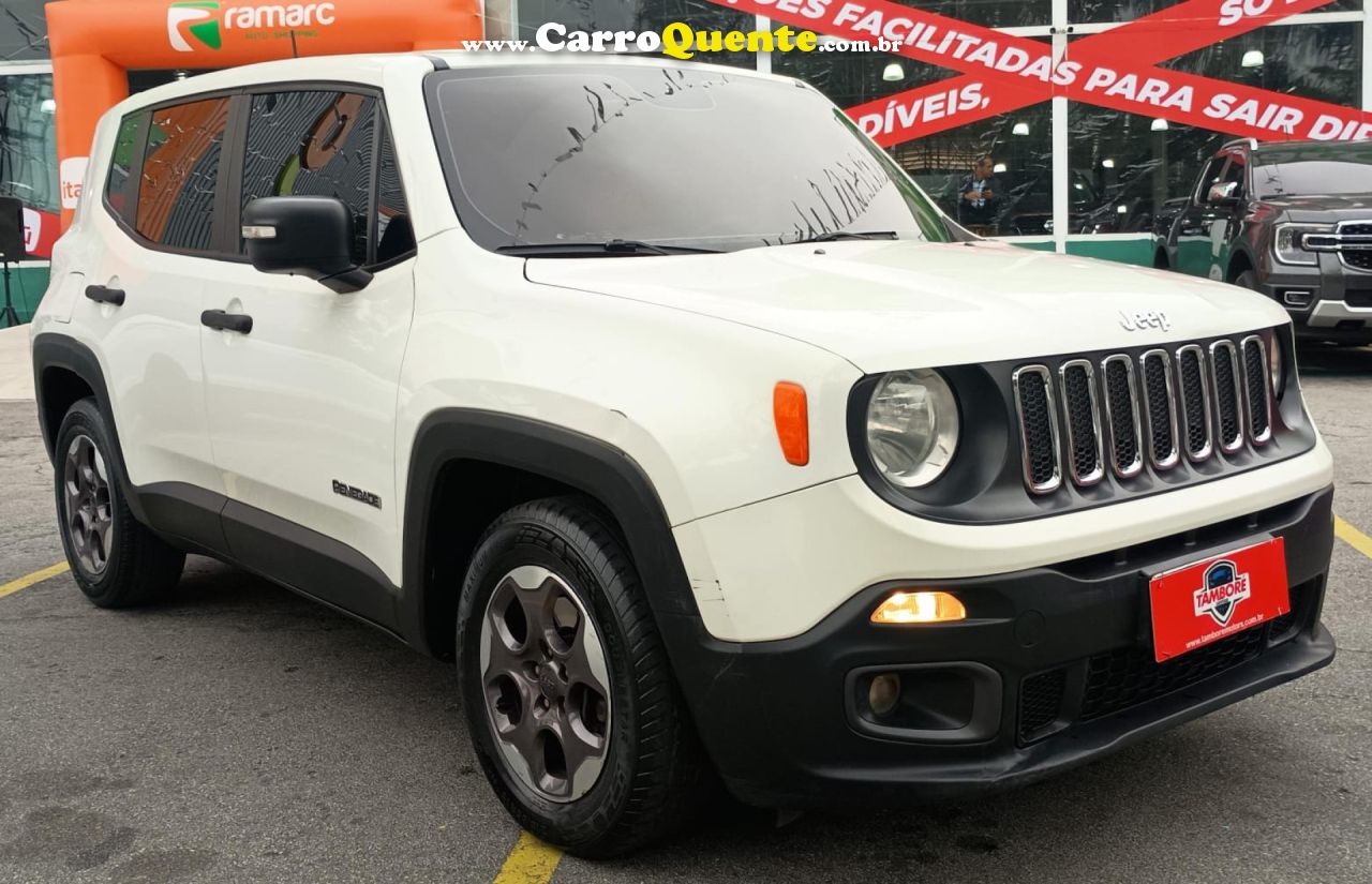 JEEP   RENEGADE SPORT 1.8 4X2 FLEX 16V AUT.   BRANCO 2016 1.8 FLEX - Loja