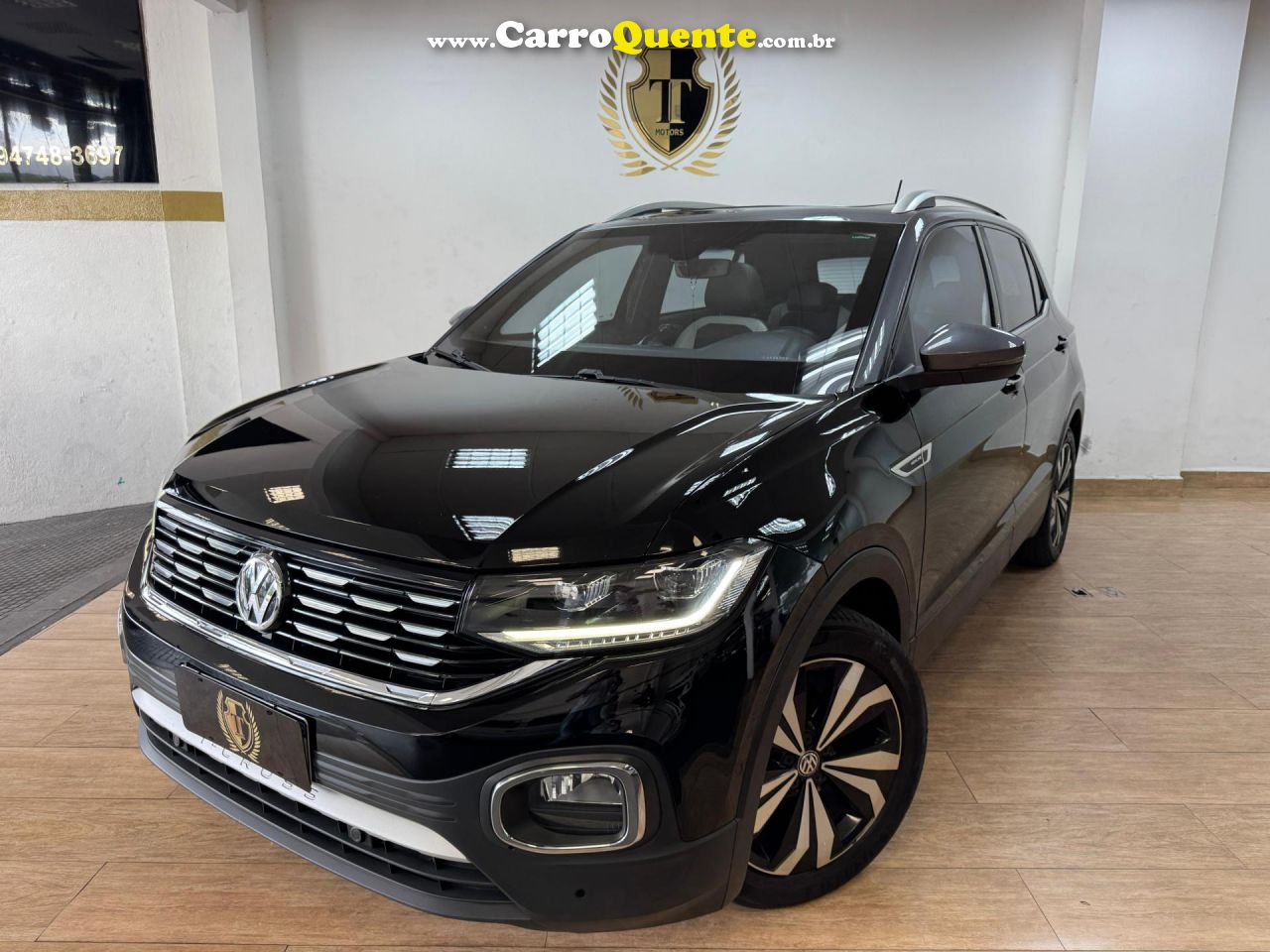 VOLKSWAGEN   T-CROSS HIG. 250 TSI 1.4 FLEX 16V 5P AUT   PRETO 2020 1.4 FLEX - Loja
