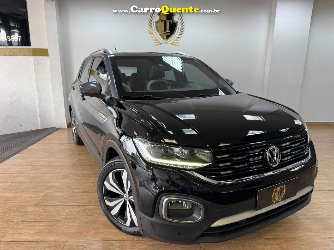 VOLKSWAGEN   T-CROSS HIG. 250 TSI 1.4 FLEX 16V 5P AUT   PRETO 2020 1.4 FLEX - Loja