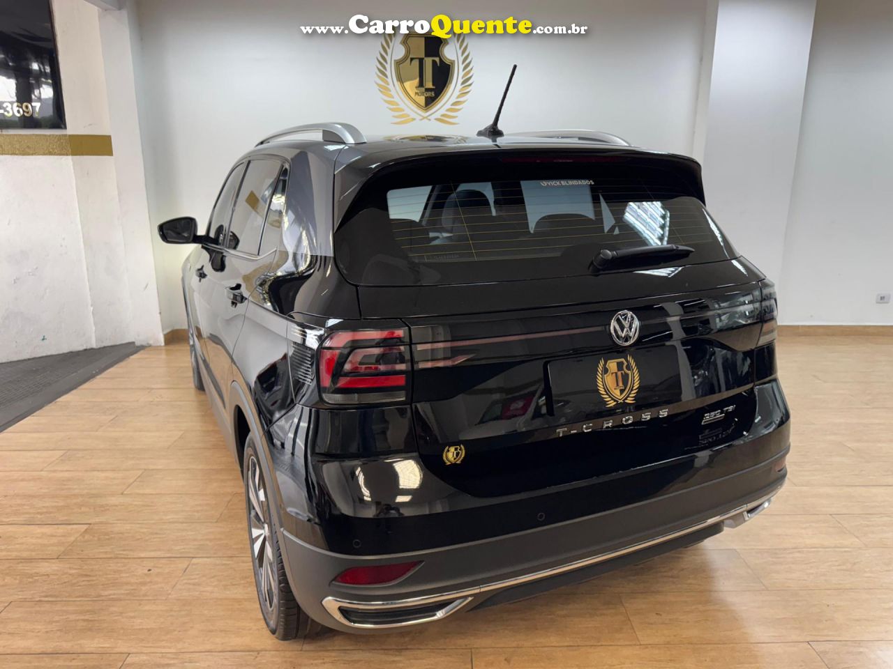 VOLKSWAGEN   T-CROSS HIG. 250 TSI 1.4 FLEX 16V 5P AUT   PRETO 2020 1.4 FLEX - Loja