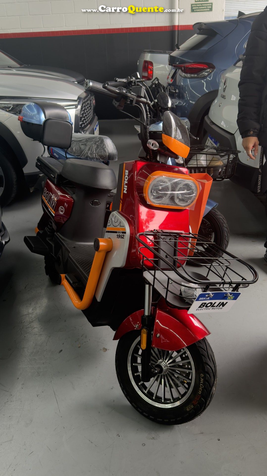 BOLIN   SCOOTER MOTO ELÉTRICA 1962 BOLIN 800W   VERMELHO 2026 1000W ELÉTRICO - Loja