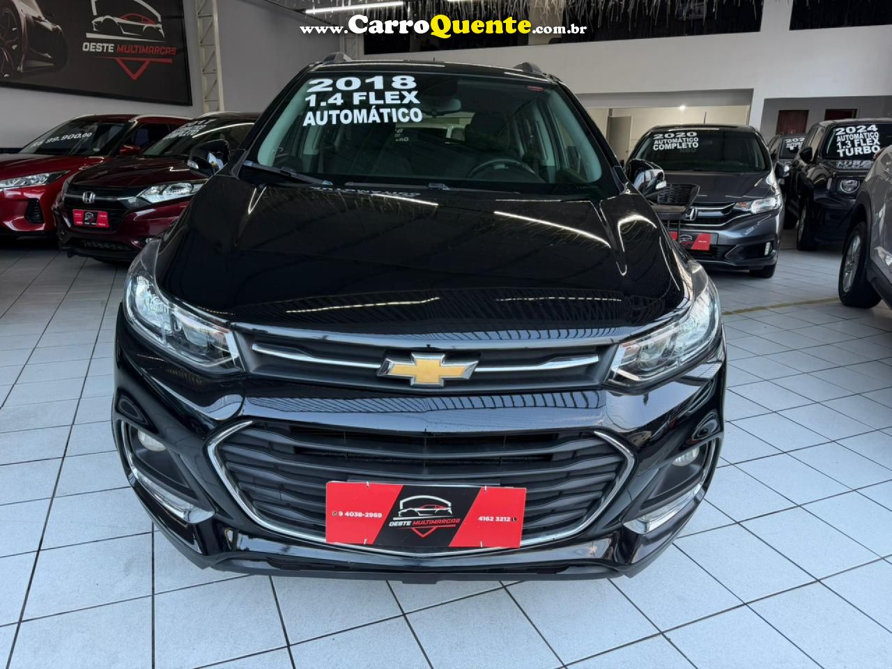 CHEVROLET   TRACKER LT 1.4 TURBO 16V FLEX 4X2 AUT.   PRETO 2018 1.4 FLEX - Loja