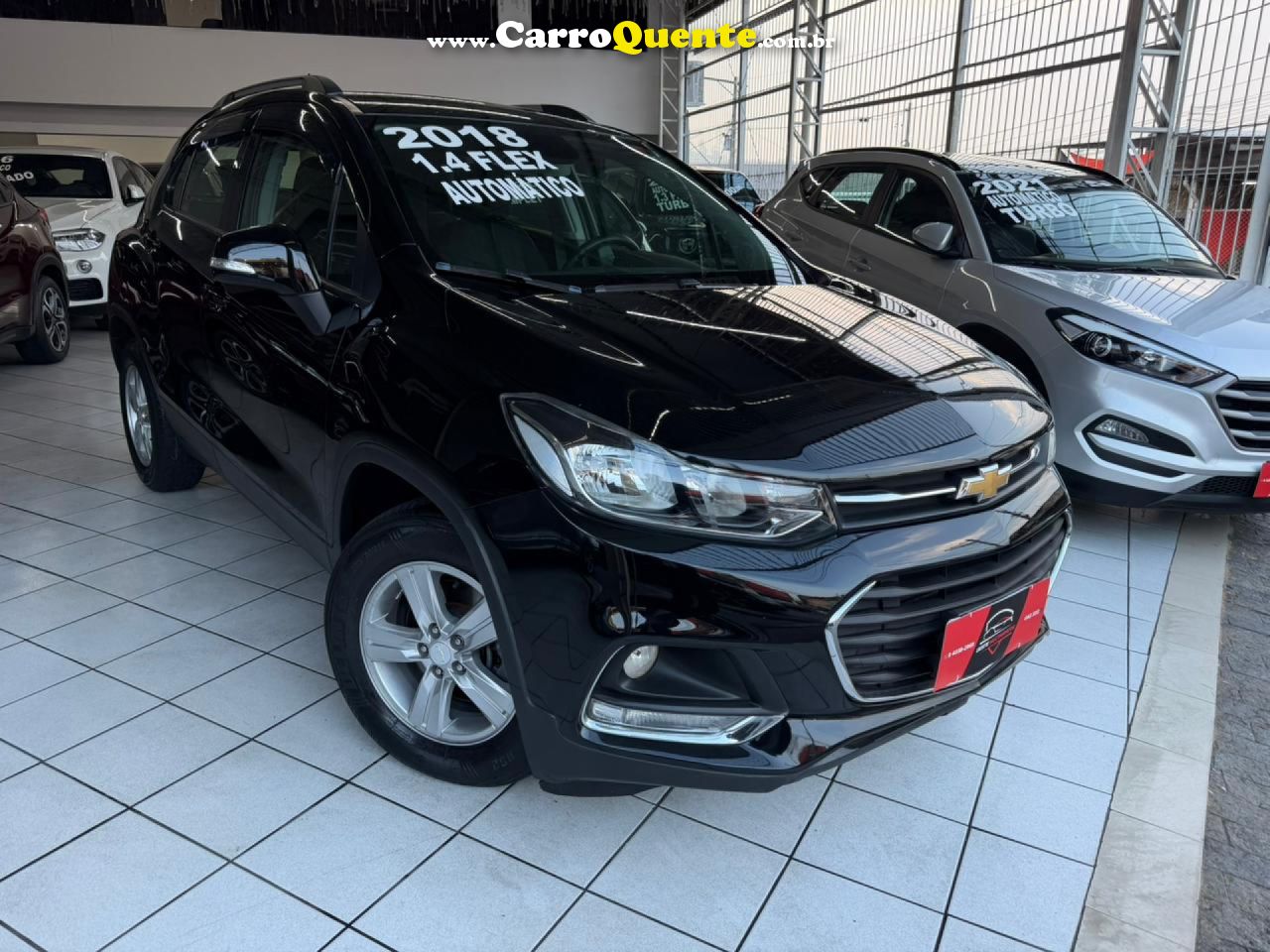 CHEVROLET   TRACKER LT 1.4 TURBO 16V FLEX 4X2 AUT.   PRETO 2018 1.4 FLEX - Loja