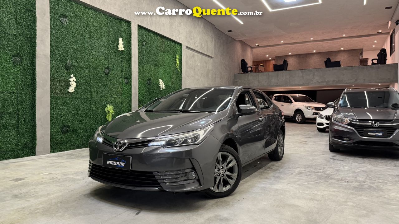 TOYOTA   COROLLA XEI 2.0 FLEX 16V AUT.   CINZA 2019 2.0 FLEX - Loja