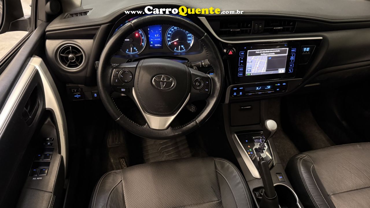 TOYOTA   COROLLA XEI 2.0 FLEX 16V AUT.   CINZA 2019 2.0 FLEX - Loja