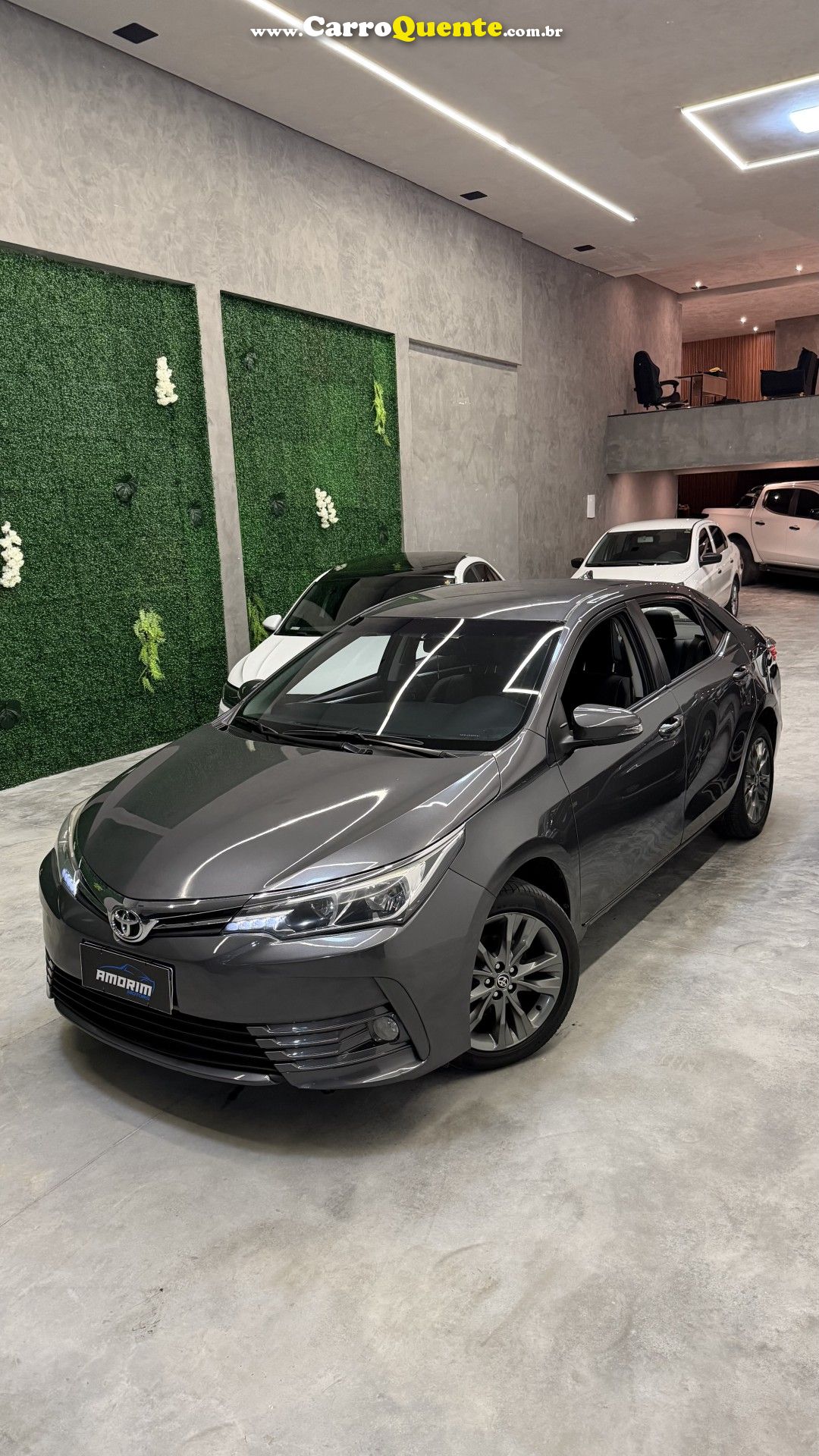 TOYOTA   COROLLA XEI 2.0 FLEX 16V AUT.   CINZA 2019 2.0 FLEX - Loja