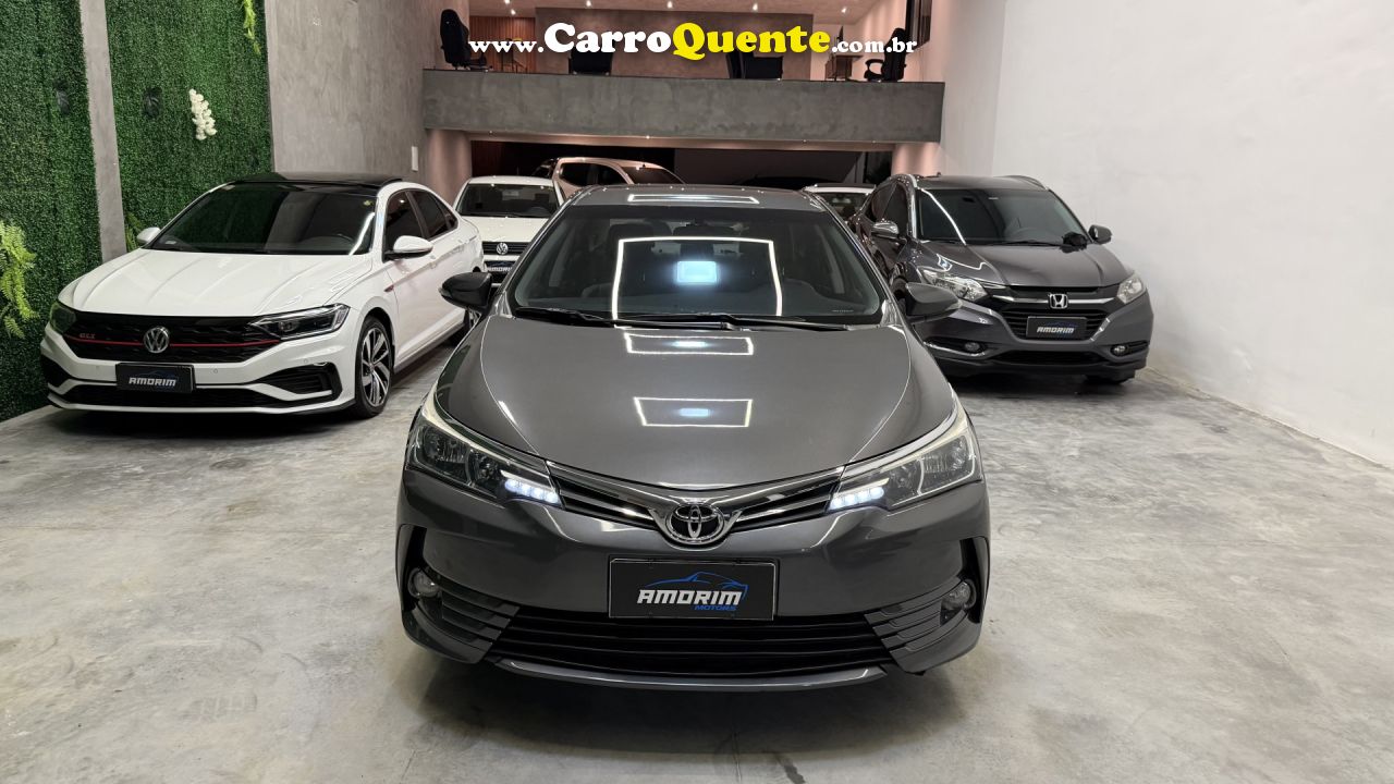 TOYOTA   COROLLA XEI 2.0 FLEX 16V AUT.   CINZA 2019 2.0 FLEX - Loja