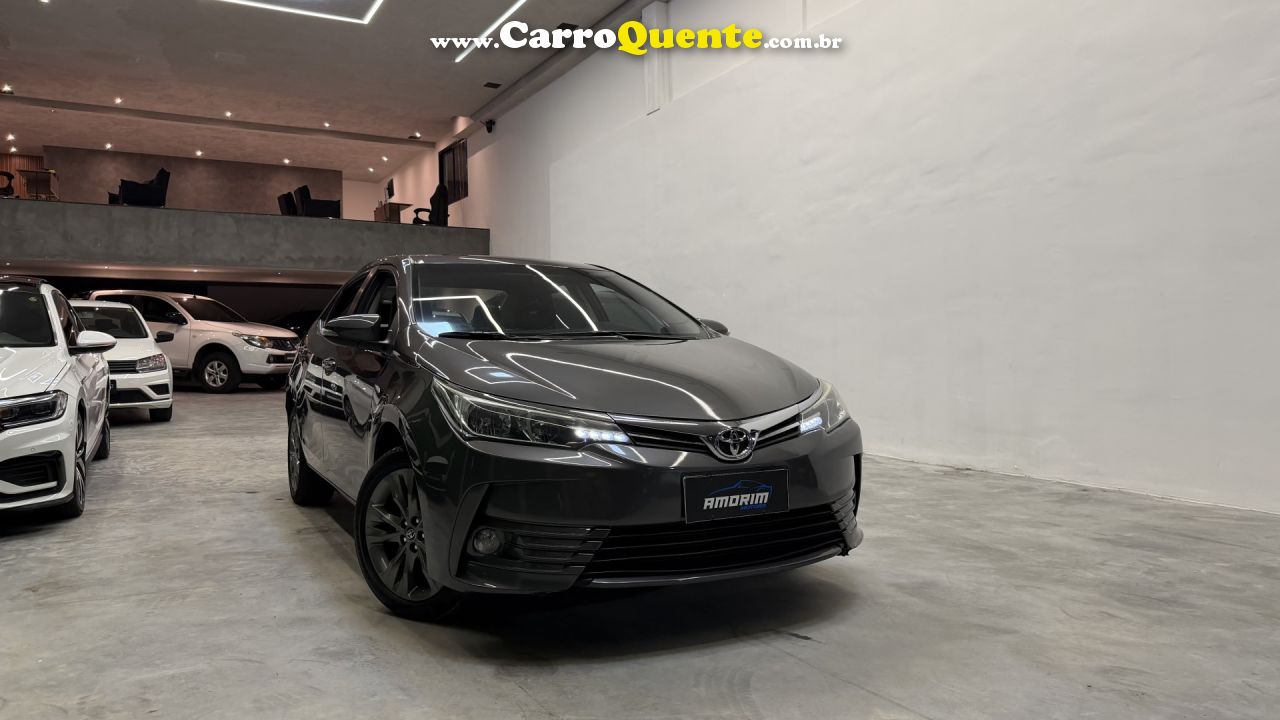 TOYOTA   COROLLA XEI 2.0 FLEX 16V AUT.   CINZA 2019 2.0 FLEX - Loja