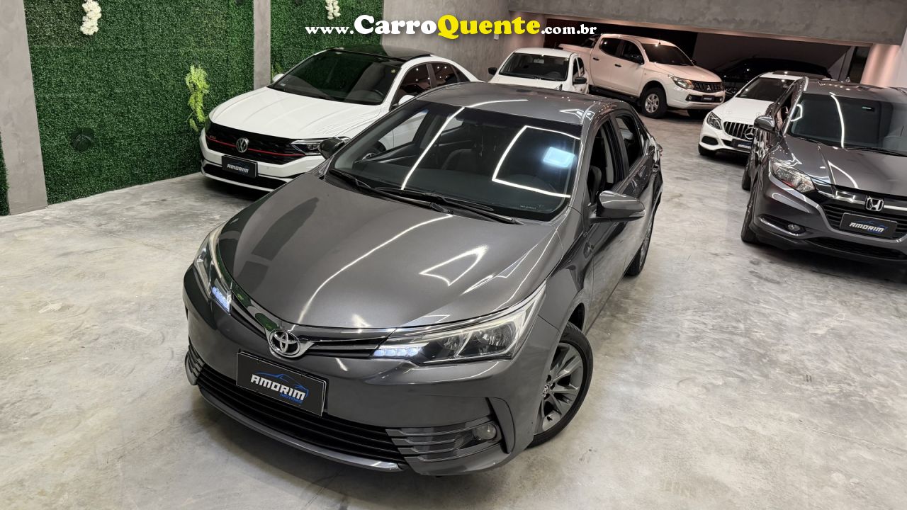 TOYOTA   COROLLA XEI 2.0 FLEX 16V AUT.   CINZA 2019 2.0 FLEX - Loja