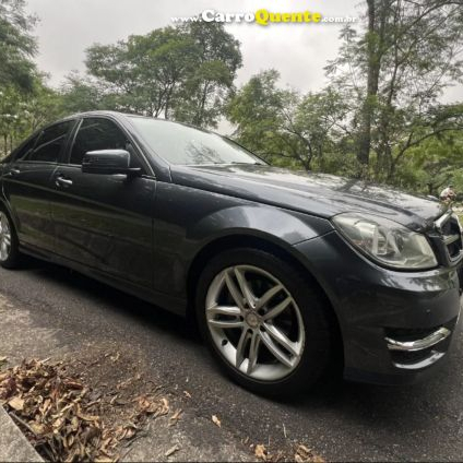 MERCEDES-BENZ   C 180 TURBO   CINZA 2013 1.6 GASOLINA