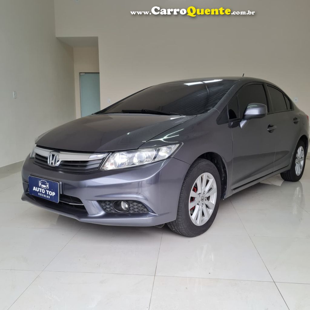 HONDA   CIVIC SEDAN LXS 1.81.8 FLEX 16V AUT. 4P   CINZA 2015 1.8 FLEX - Loja