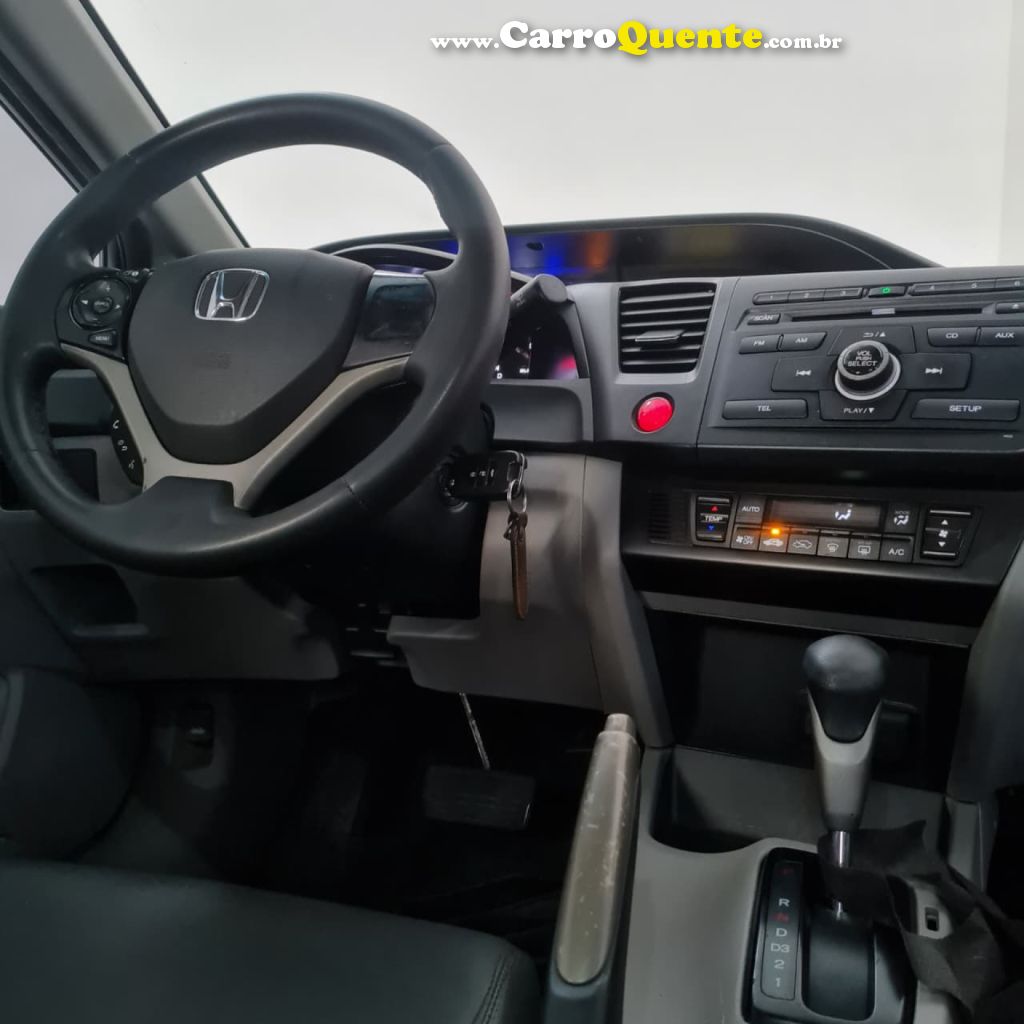 HONDA   CIVIC SEDAN LXS 1.81.8 FLEX 16V AUT. 4P   CINZA 2015 1.8 FLEX - Loja