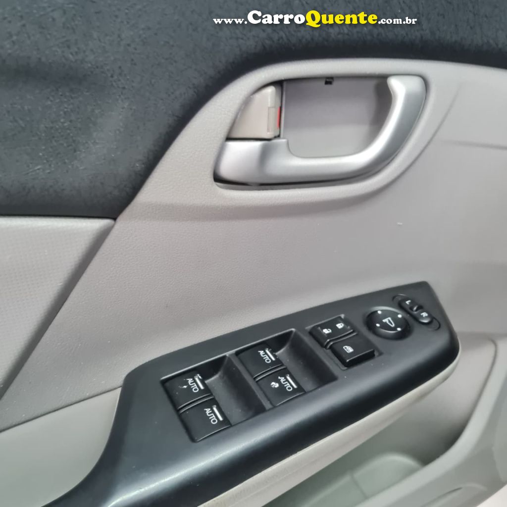 HONDA   CIVIC SEDAN LXS 1.81.8 FLEX 16V AUT. 4P   CINZA 2015 1.8 FLEX - Loja