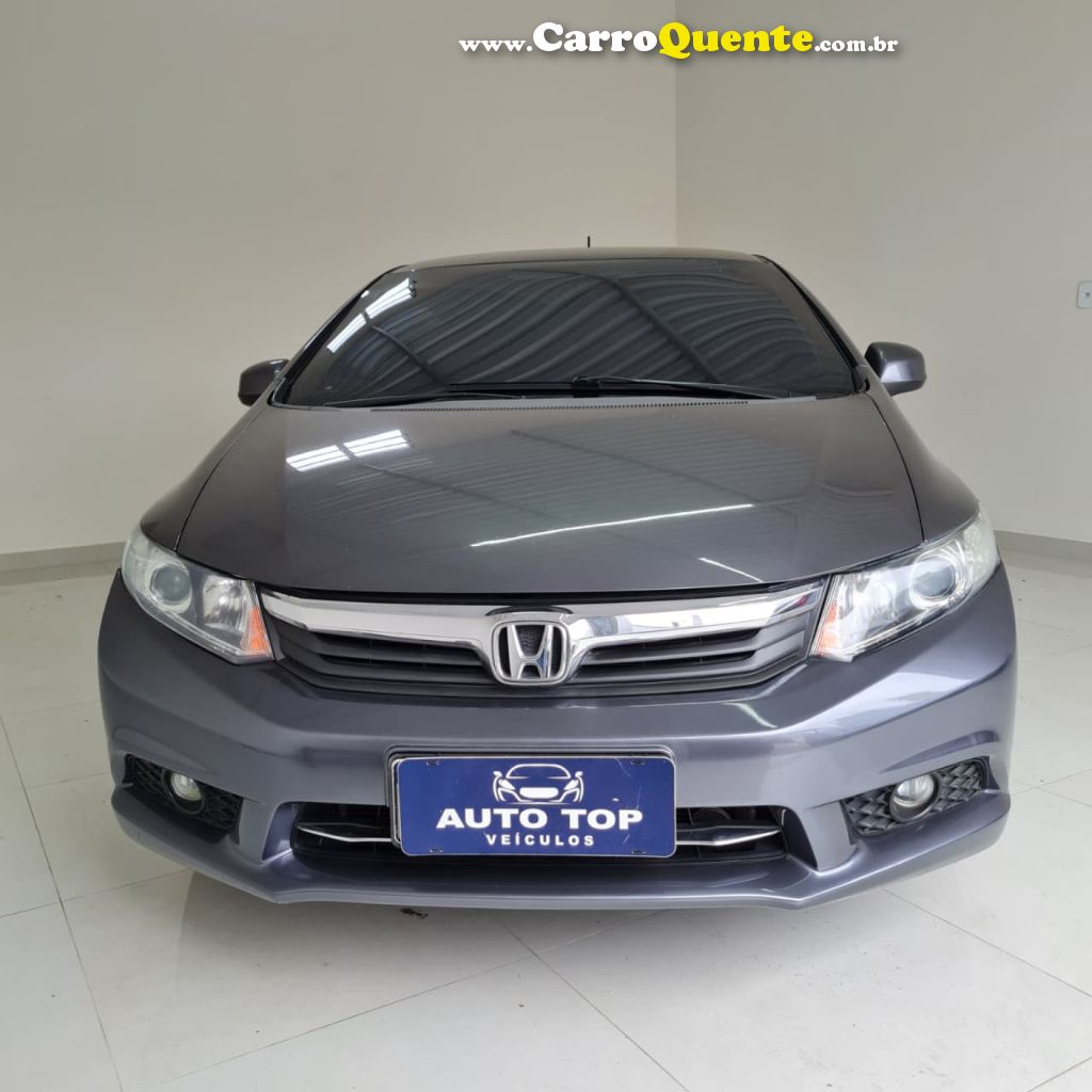 HONDA   CIVIC SEDAN LXS 1.81.8 FLEX 16V AUT. 4P   CINZA 2015 1.8 FLEX - Loja