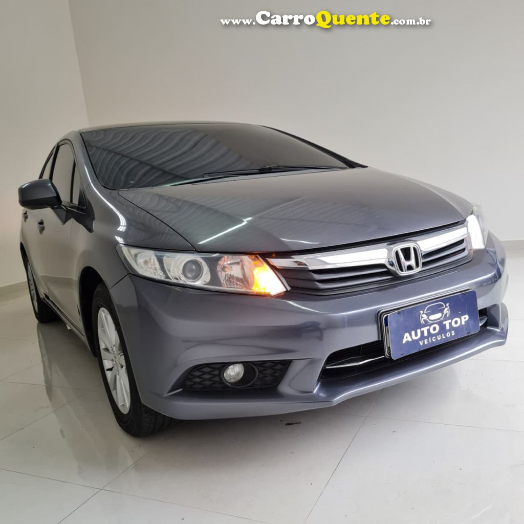 HONDA   CIVIC SEDAN LXS 1.81.8 FLEX 16V AUT. 4P   CINZA 2015 1.8 FLEX - Loja