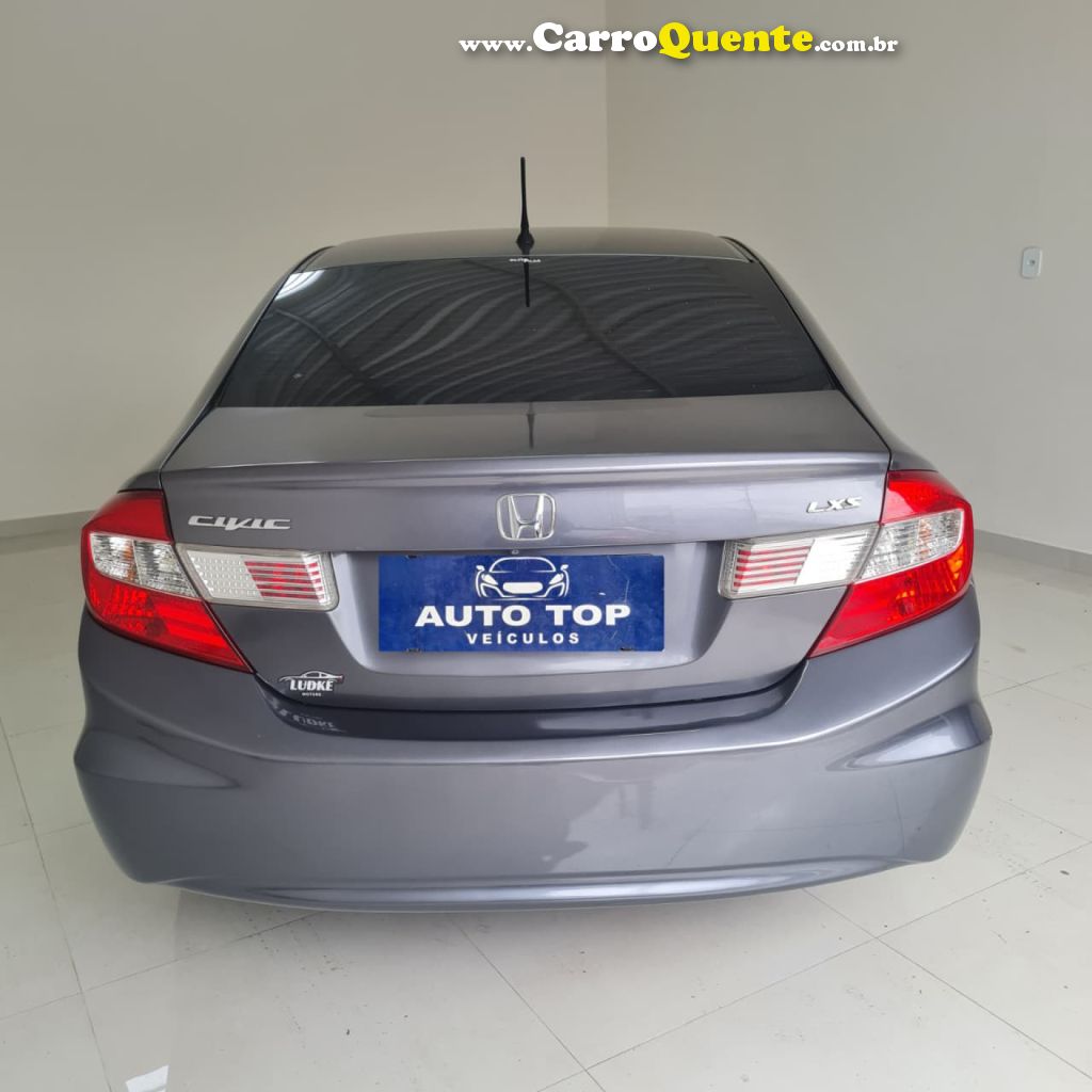 HONDA   CIVIC SEDAN LXS 1.81.8 FLEX 16V AUT. 4P   CINZA 2015 1.8 FLEX - Loja