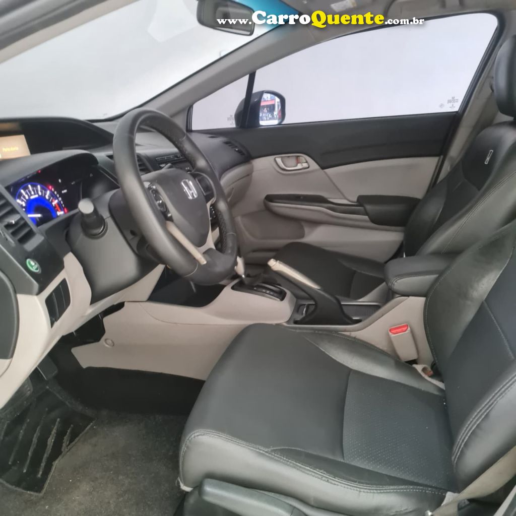 HONDA   CIVIC SEDAN LXS 1.81.8 FLEX 16V AUT. 4P   CINZA 2015 1.8 FLEX - Loja