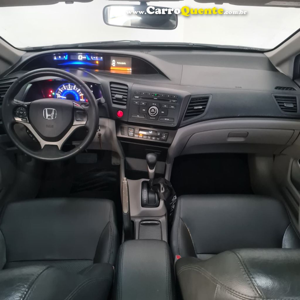HONDA   CIVIC SEDAN LXS 1.81.8 FLEX 16V AUT. 4P   CINZA 2015 1.8 FLEX - Loja