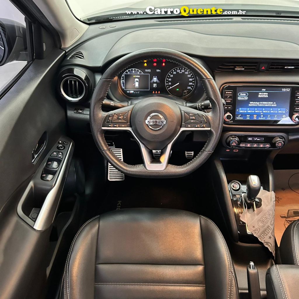 NISSAN   KICKS EXCLUSIVE 1.6 16V FLEX AUT.   CINZA 2022 1.6 FLEX - Loja