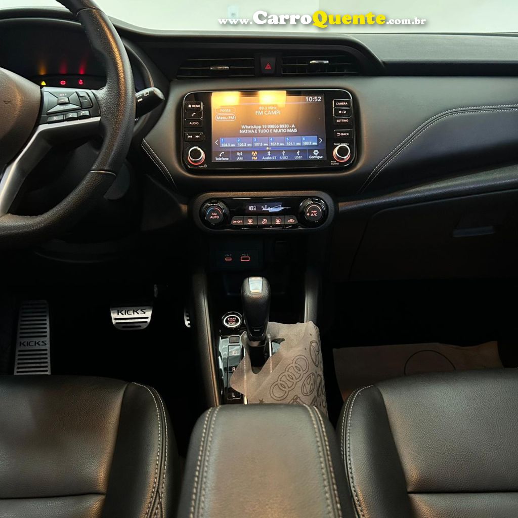 NISSAN   KICKS EXCLUSIVE 1.6 16V FLEX AUT.   CINZA 2022 1.6 FLEX - Loja