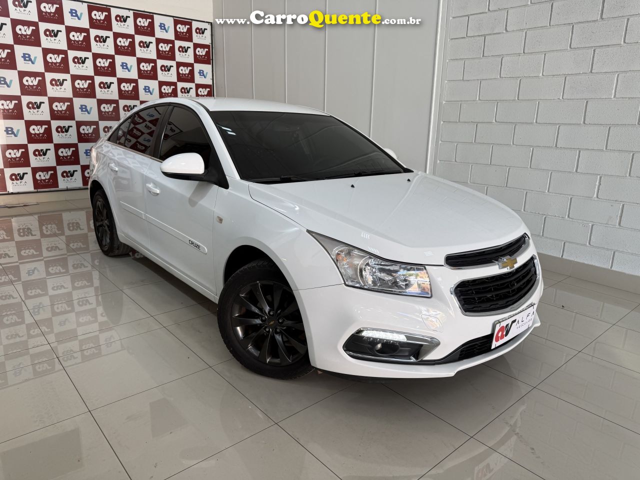 CHEVROLET   CRUZE LT 1.8 16V FLEXPOWER 4P AUT.   BRANCO 2015 1.8 FLEX - Loja