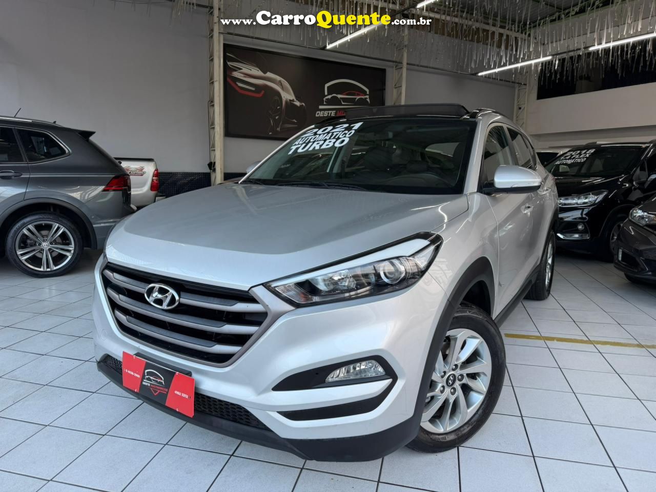 HYUNDAI   TUCSON GLS 1.6 TURBO 16V AUT.   PRATA 2021 1.6 GASOLINA - Loja