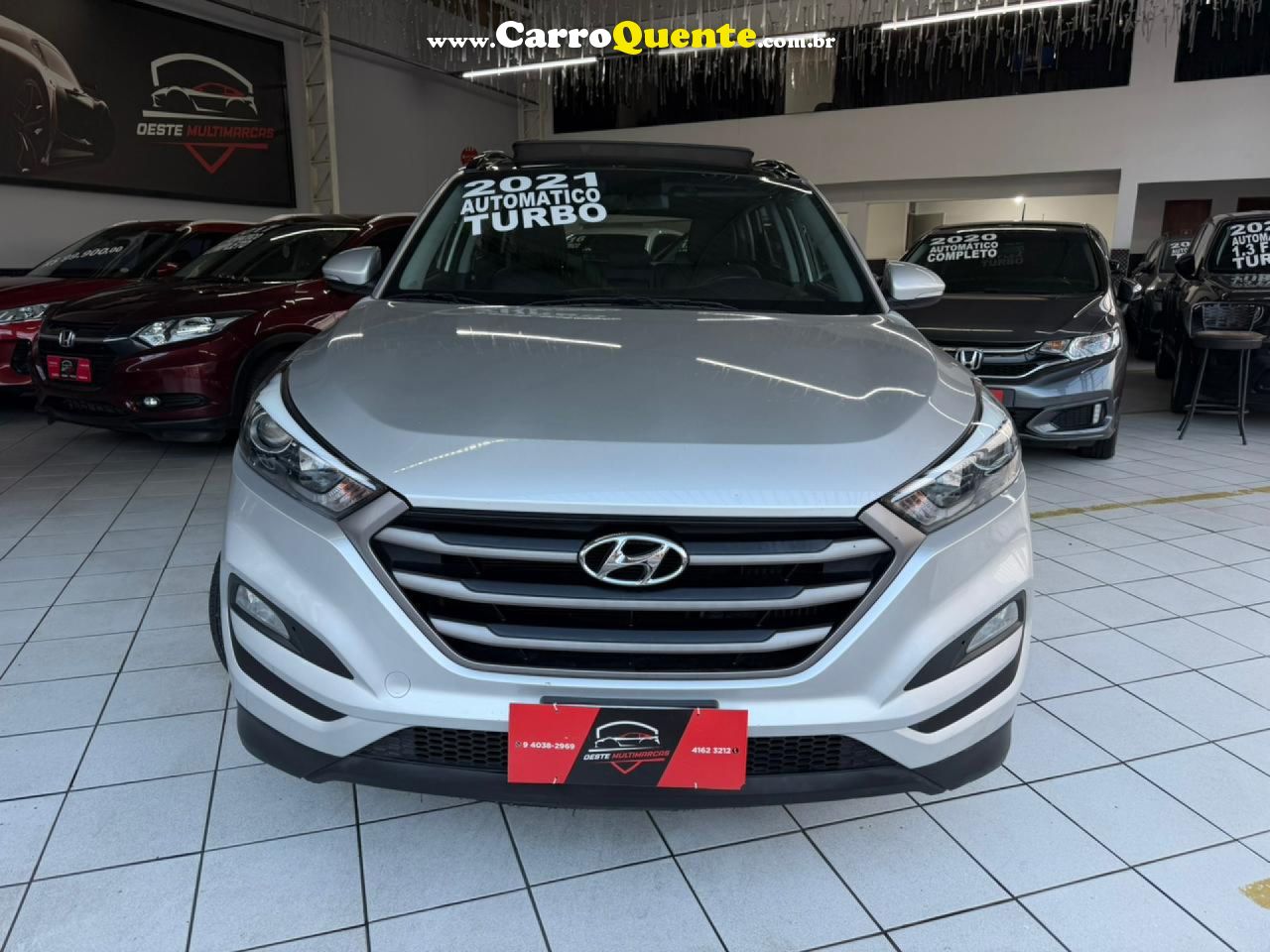 HYUNDAI   TUCSON GLS 1.6 TURBO 16V AUT.   PRATA 2021 1.6 GASOLINA - Loja