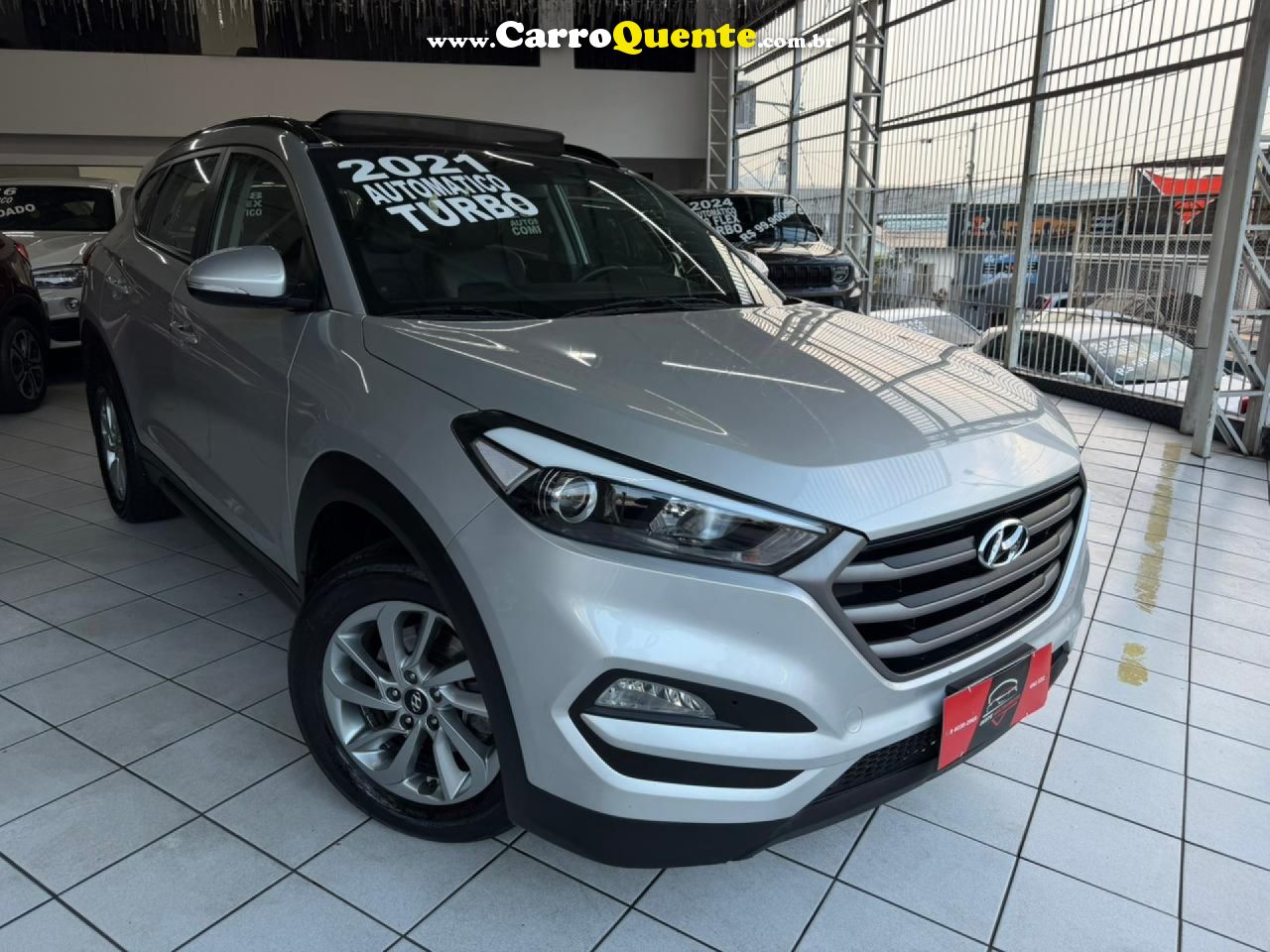 HYUNDAI   TUCSON GLS 1.6 TURBO 16V AUT.   PRATA 2021 1.6 GASOLINA - Loja