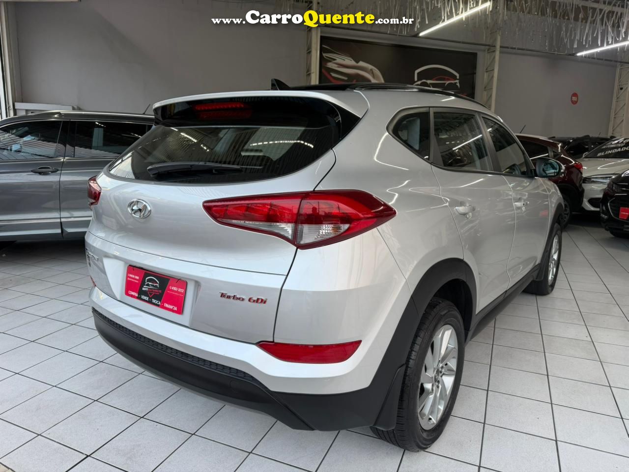 HYUNDAI   TUCSON GLS 1.6 TURBO 16V AUT.   PRATA 2021 1.6 GASOLINA - Loja