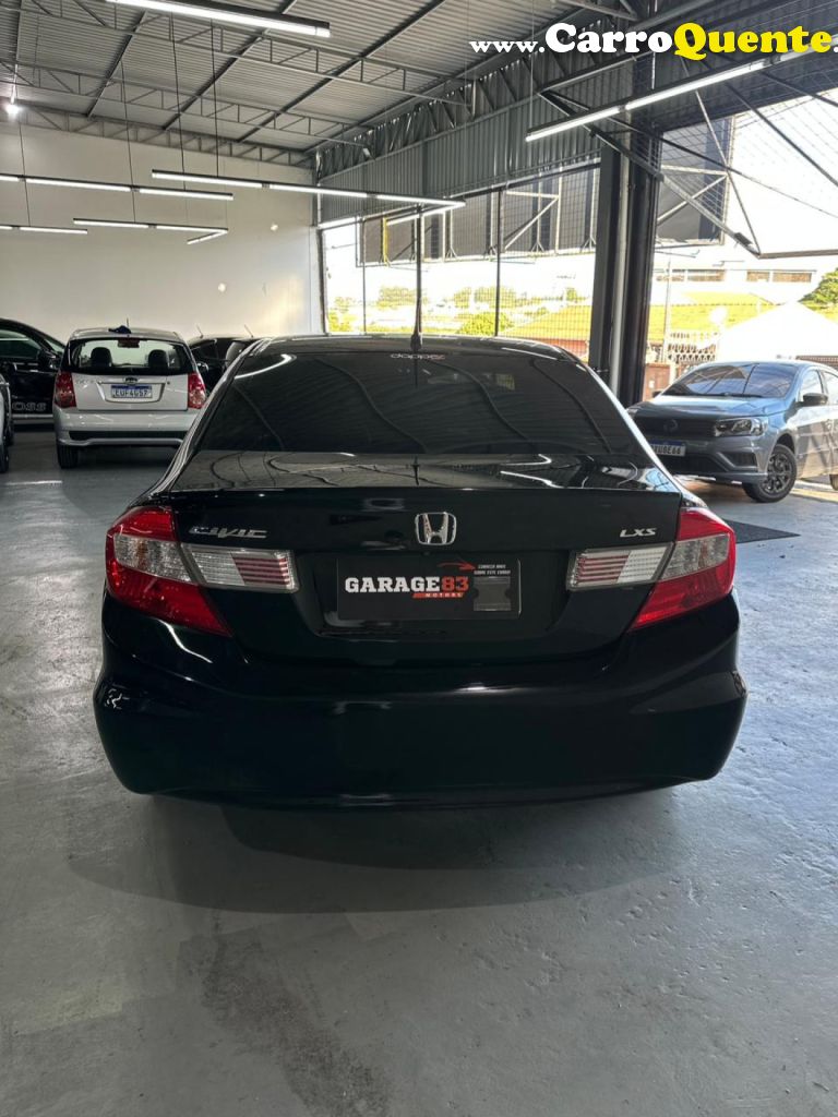 HONDA   CIVIC SEDAN LXS 1.81.8 FLEX 16V MEC. 4P   PRETO 2014 1.8 FLEX - Loja