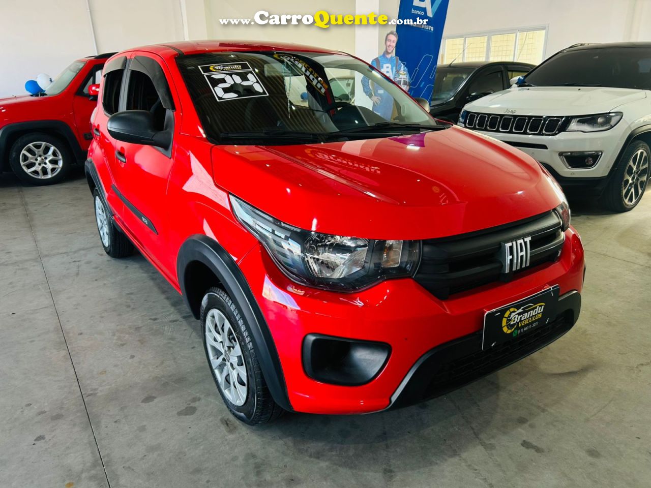 FIAT   MOBI LIKE ON 1.0 FIRE FLEX 5P.   VERMELHO 2024 1.0 FLEX - Loja