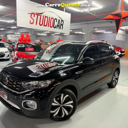 VOLKSWAGEN   T-CROSS HIG. 250 TSI 1.4 FLEX 16V 5P AUT   PRETO 2023 1.4 FLEX