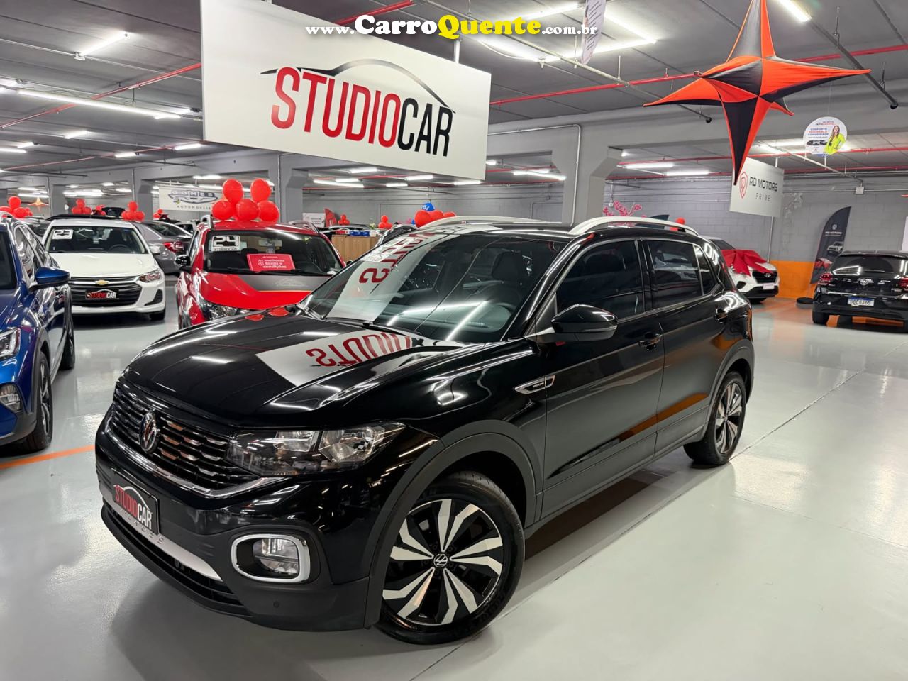 VOLKSWAGEN   T-CROSS HIG. 250 TSI 1.4 FLEX 16V 5P AUT   PRETO 2023 1.4 FLEX - Loja