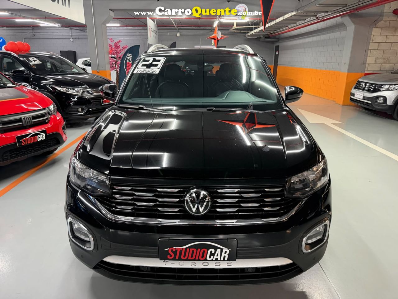 VOLKSWAGEN   T-CROSS HIG. 250 TSI 1.4 FLEX 16V 5P AUT   PRETO 2023 1.4 FLEX - Loja