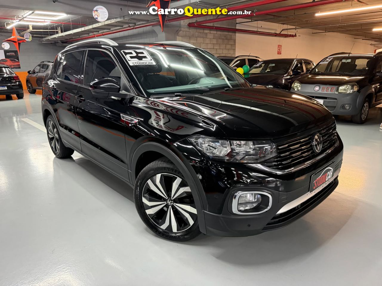 VOLKSWAGEN   T-CROSS HIG. 250 TSI 1.4 FLEX 16V 5P AUT   PRETO 2023 1.4 FLEX - Loja