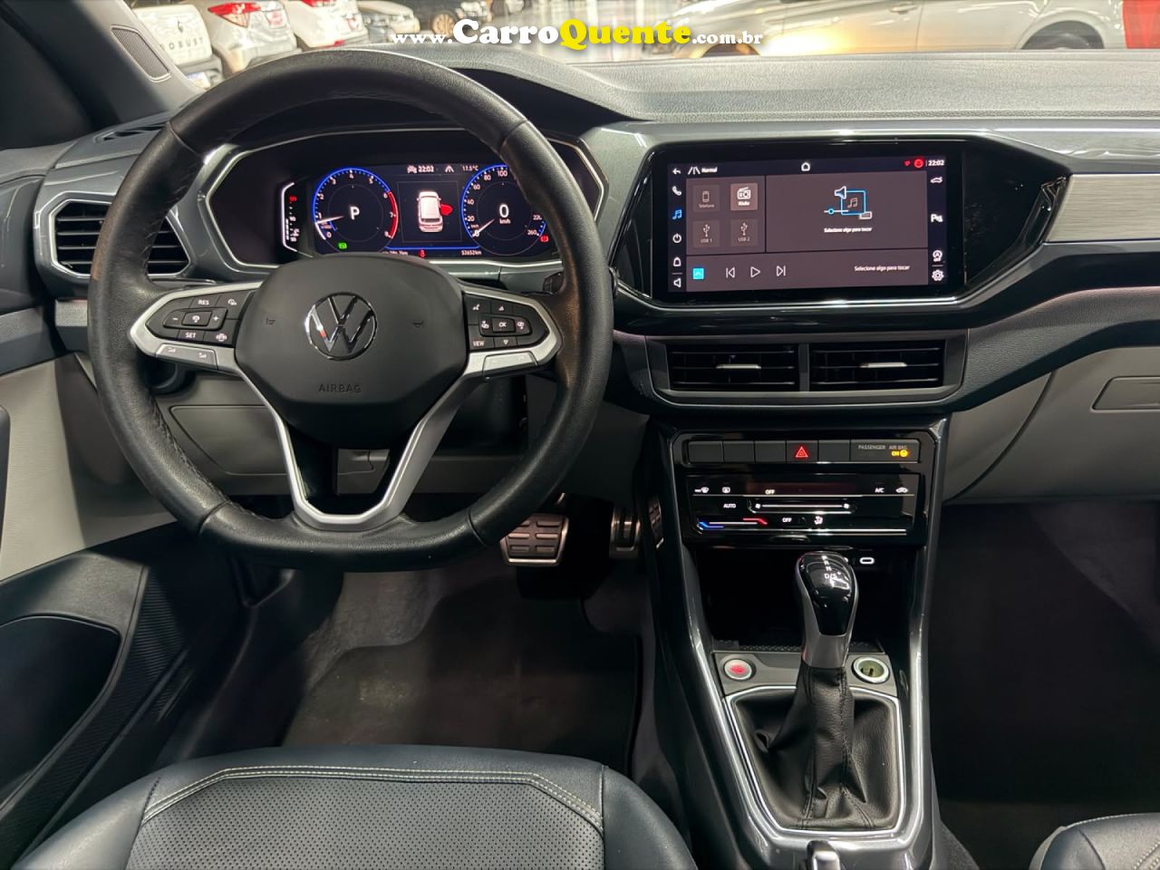 VOLKSWAGEN   T-CROSS HIG. 250 TSI 1.4 FLEX 16V 5P AUT   PRETO 2023 1.4 FLEX - Loja