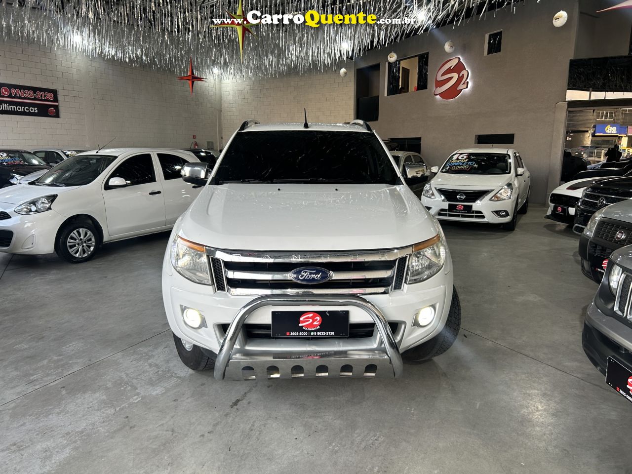 FORD   RANGER LIMITED 3.2 20V 4X4 CD AUT. DIES.   PRATA 2014 3.2 DIESEL - Loja
