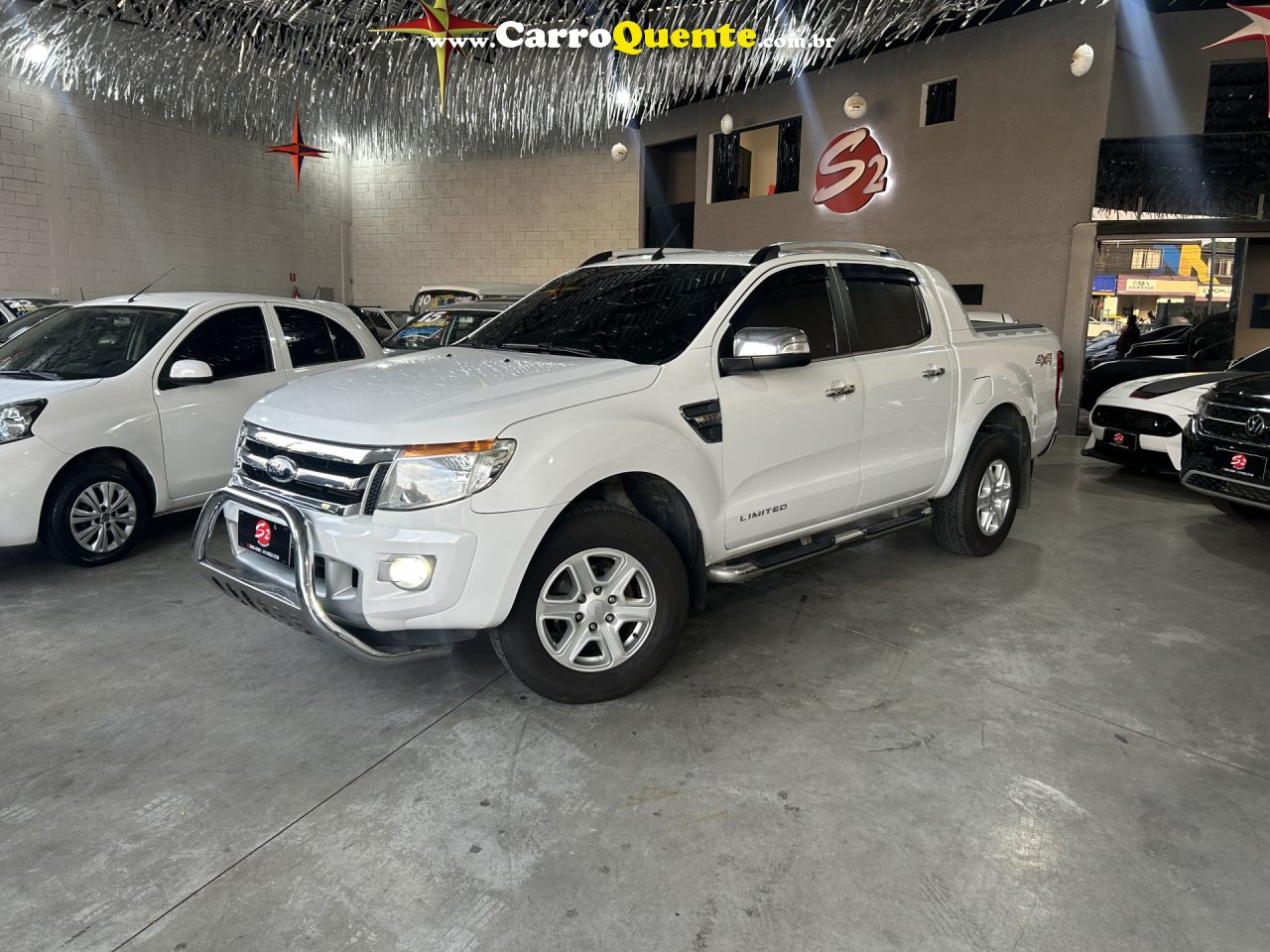 FORD   RANGER LIMITED 3.2 20V 4X4 CD AUT. DIES.   PRATA 2014 3.2 DIESEL - Loja